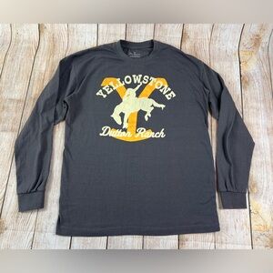 Yellowstone Dutton Ranch Longsleeve Grey Shirt Large